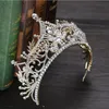 Classic luxurious crown wedding bridle headwear gold crystal ornament bridal ornament