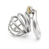 2 Styles Stainless Steel Curve Cock Cage Chastity Belt Device Male Penis Ring Bondage Restraint Sex Toys For Men