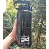 8 Color Big Capacity Transparent 2L 2000ml Fashion Portable Space Herbalife Nutrition Custom Shaker straps straw water Bottle C1811485222