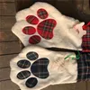 2018 New hot selling Sherpa paw meia cão e gato pata meia 2 cores de estoque sacos de presente de Natal decoração