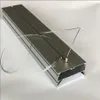 Новый патентный линейный светлый широкий алюминиевый светодиодный профиль предыдущий светодиодный алюминиевый экструзия алюминия с крышкой ПК и конечными крышками и зажимами