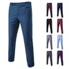 Black Men Dress Pants Slim Fit Spring Autumn Mens Work Suit Pants Bussiness Office Plus Size Wedding Trousers Male