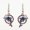 European and American fashion design Dolphin-shaped charm earrings Europe and the United States charm fashion jewelry spot wholesale