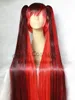 Vocaloid Bacterial Contamination Gradient Colour Cosplay Wig+2 clip Ponytail