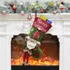 2018 Cuelgue caramelo calcetines de Navidad medias para niños y regalo del árbol de navidad decoraciones de nuevo al por mayor nueva Navidad