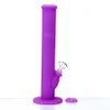 Narghilè in silicone per pipa ad acqua in silicone multi colori con ciotola in vetro Pipa per fumatori Bong Bong per acqua su Mr_dabs