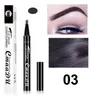 Whole Makeup quality Waterproof Tattoo Super Durable 4 fork tip 3 colors liquid Eyebrow Pen eyebrow pencil or eyebro7879834