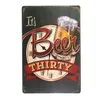 DL-It's beer thirty Metal painting Club Bar Home Old Wall Art Hanging Logo Plaque Decor