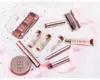 O.tw.o make-up set oogschaduw mascara wenkbrauw poeder mat lipstick lip glanst zwart eyeliner professional make-up cosmetics kit