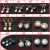 Freshwater Pearl Earrings 8-9mm White Pearls with Silver Copper Earrings Fashion Glamour Pearl Gift Wholesale