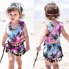 Kinder Kleidung Sommer Kleinkind Mädchen Kleidung Quaste Kokospalme Weste Crop Tops Shorts 2PCS Set Baby Mädchen Kleidung Outfits beachwear 1-5T