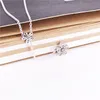 DAZZLING DAISIES CLEAR CZ NECKLACE NECKLACE AUTHENTIC 925 Sterling Silver DIY Fine Jewelry NeclKlace 590540CZ-60