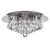 Modern Round Crystal Ceiling Chandelier Lamp Fixtures K9 Crystals rain drop Lighting for living room Bedroom Dia40*H25cm
