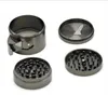 Four-layer Zinc Alloy Cigarette Grinder 63mm Diameter New Side-side Open Smoke Grinder