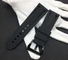 22mm 24mm 26mm 레드 블루 블랙 블랙 오렌지 흰색 watchband 실리콘 고무 감시 밴드 스트랩 팔찌 버클 팸 로고 on1246E