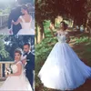 2018 Novo vintage árabe Dubai vestidos de noiva com mangas de tampa Laço completo apliquem tule espartilho vestidos de casamento vestidos de noiva