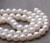 Collier de perles rondes blanches naturelles des mers du Sud, 8-9mm, fermoir en or 14 carats de 18 pouces