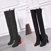 womens high heeled long boots