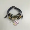 bracelet for sublimation cowhide knitted diy cross charm bracelets jewelry blank custom consumables material B01526 wholesales