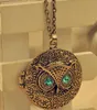 New Women's Fashion Jewelry Retro Openable locket Owl Pendant Necklace Sweater Necklaces