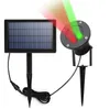 Solar Laser Lights Outdoor Red Green Laser Lights Bezprzewodowe Wodoodporne bezpieczeństwo dekoracyjne oświetlenie krajobrazowe dla Pati4426872