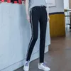 Kvinnor Rhinestones Diamond Leggings Denim Jeans Women Pants Skinny Stretch Plus Size Pencil Slim Vintage Trouser