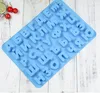 Ny design Ryska alfabetet Brev Silikon Cookie Mögel Bakning Choklad Jelly Moulds DIY Baking Silikon Ice Cube Tray Kitchen