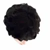 Pelo humano pelucas sin tapa ola natural corte de pelo en capas Pixie cortó con flequillo Máquina corta Made WIG MUJERES