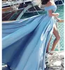 Off Shoulder High Split 2018 Prom Dresses Side Slit A Line Sweep Train Light Sky Blue Evening Party Gowns Cheap Plus Size Customiz2004570