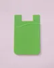 Phone Sticky Wallet Silicone Self Adhesive Card Pocket Covers Colorful Credit Card Holder Wallet Smart Silicone Phone Pouch 3M Sticky