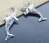 Großhandel 100 Stück Wal Fisch Legierung Charms Anhänger Retro Schmuckherstellung DIY Schlüsselanhänger Antiker Silber Anhänger für Armband Ohrringe 23*12mm