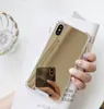 Funda de espejo de TPU suave súper antigolpes con cojín de aire, funda transparente para teléfono móvil, fundas a prueba de golpes para iPhone X 6 6s 7 8 plus