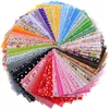 Rastgele İnce Pamuk Kumaş Patchwork Dikiş Scrapbooking Yağ Çeyrek Doku Yorgan Desen Dikiş Scraps 80 adet 20x24 cm