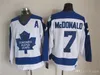 barato Retro Tim Horton Jersey Vintage Toronto Maple Lanny McDonald Autêntico Costurado Hóquei No Gelo Jerseys Top Quality! Ordem da mistura!