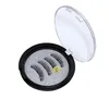Gorąca Sprzedaż Trzy Magnes 3D Magnetyczny Fałszywe Rzęsy Naturalne Ręcznie robione 3 Magnetyczne Fałszywe Rzęsy Eye Lashes Beauty Makeup Akcesoria