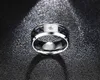 Anel de fibra de carbono de 8 mm para homem gravado na árvore da vida Aço inoxidável Aliança masculina Casual Personalizar jóias Personalizar band341m