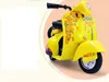Cute Alloy Car Model Toy, Cartoon Motorcycle, Classic Style, Z Powciążeniem Pull-Back, Dzieciak "Urodziny" Prezenty, Zbieranie, Dekoracja Home