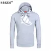 새로운 패션 재미있는 Adid 남성 후드 롱 슬리브 hoody 힙합 남자 브랜드 까마귀 스웨트 인쇄 자켓 캐주얼 트랙스