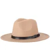 2017 envío gratis 2017 nueva moda hombres fedoras femenino moda jazz sombrero verano primavera negro lana mezcla gorra al aire libre casual sombrero casual