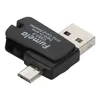 Mini USB Kart Okuyucu OTG Mikro USB TF Kart USB 2.0 Bellek Kartı Adaptörü PC SMARTHPHOPLE 100 PCS/LOT için Yüksek Kalite Bağlantı Kiti
