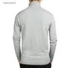 Varsanol tout nouveau pull à col roulé décontracté hommes pulls automne mode Style pull solide Slim Fit tricots à manches longues manteau S917