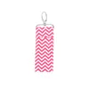 200 pcs chevron batom titular ripple de algodão chapstick titular keychain bolsa de batom lip balm chaveiro mães presente meninas