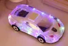 Färgglada Crystal LED -ljus Mll63 Mini Car Shape Portable Wieless högtalare Förstärkare Högtalare Support TF FM Mp3 Music Player2750337