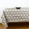 Rectangular Cotton Linen Tablecloth Vintage Rectangle Dinner Picnic Table Cloth Home Decoration