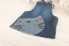 Girl's Dresses 1pc Baby Girls Kids Cat Denim Overalls Newest Fashion Knee-length Braces Clothes 2-7y