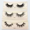 Mink Lashes 3D Mink Eyelashes 100 ٪ قسوة خالية من الرموش المصنوعة يدويًا رموش طبيعية قابلة لإعادة الاستخدام.