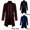 Prince Coat Steampunk Medioevo uomo Goth Coat Overcoat Full Sleeve Keep Warm Wind Costumi lunghi Cappotti Halloween cosplay