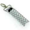 Mulheres Batom Chapstick Holder Keychain Saco de Lip Saco Cores Monograma Multi Chevron Key Lip Tither Girl Presentes