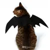 5ピース面白い猫コスプレコスチュームハロウィーンペットバットウィング猫バットコスチュームフィットパーティー犬猫ペットアクセサリー最高品質