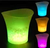 5L Waterproof Plastic LED Ice Bucket Color Changing Bars Nightclubs LED LIGHT Beer Bucket Bars Night Party free shipping SN1211